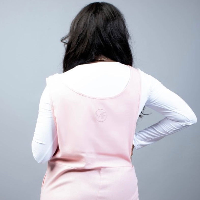 “MF” Linen Rompers